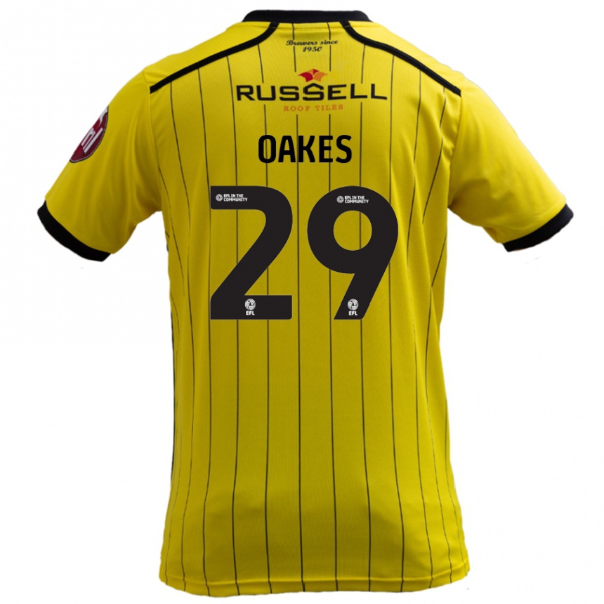 Niño Fútbol Camiseta Toby Oakes #29 Amarillo 1ª Equipación 2024/25 Argentina