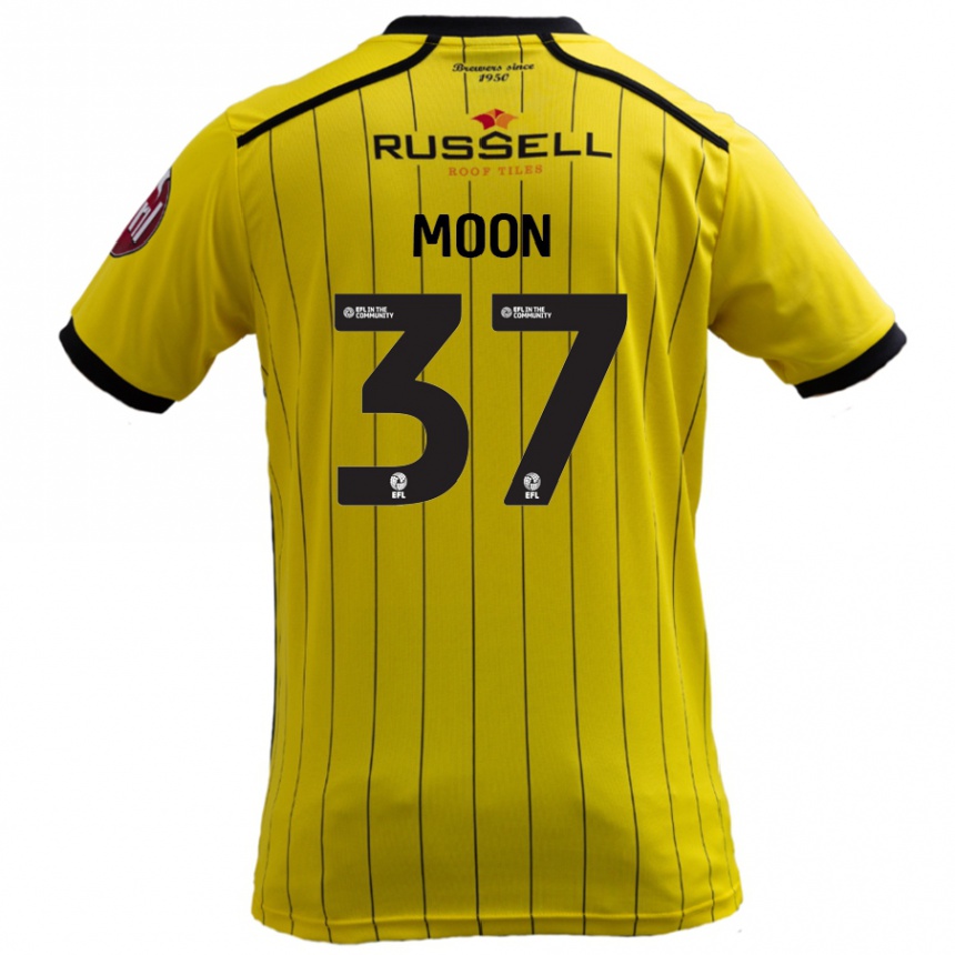 Niño Fútbol Camiseta Jasper Moon #37 Amarillo 1ª Equipación 2024/25 Argentina