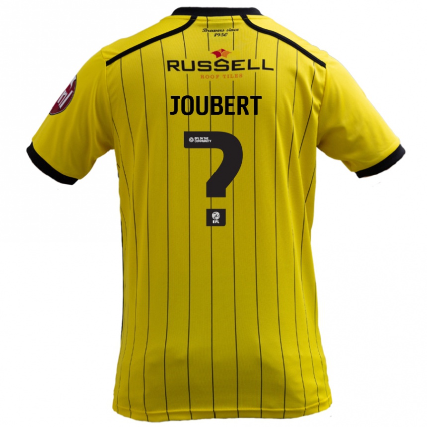 Niño Fútbol Camiseta Lucas Joubert #0 Amarillo 1ª Equipación 2024/25 Argentina