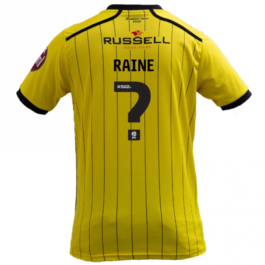 Niño Fútbol Camiseta Max Raine #0 Amarillo 1ª Equipación 2024/25 Argentina