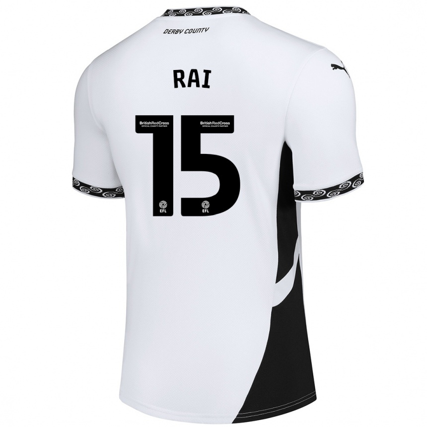 Niño Fútbol Camiseta Kira Rai #15 Blanco Negro 1ª Equipación 2024/25 Argentina