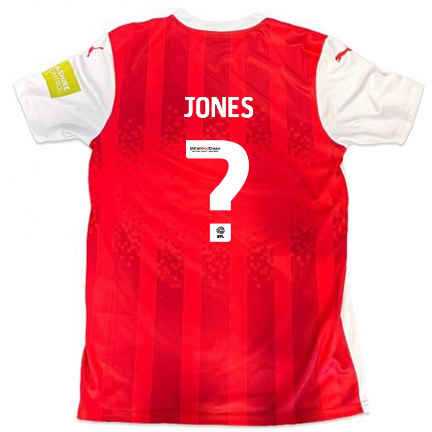 Niño Fútbol Camiseta Billy Jones #0 Rojo Blanco 1ª Equipación 2024/25 Argentina