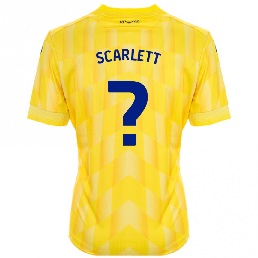 Niño Fútbol Camiseta Dane Scarlett #0 Amarillo 1ª Equipación 2024/25 Argentina