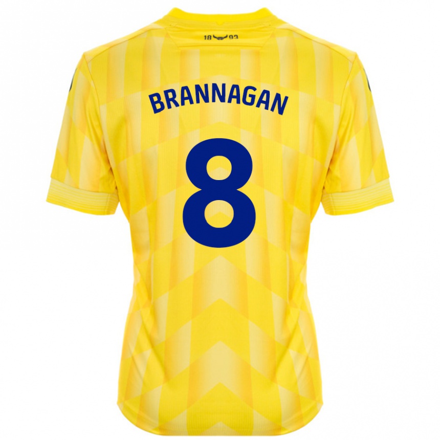 Niño Fútbol Camiseta Cameron Brannagan #8 Amarillo 1ª Equipación 2024/25 Argentina