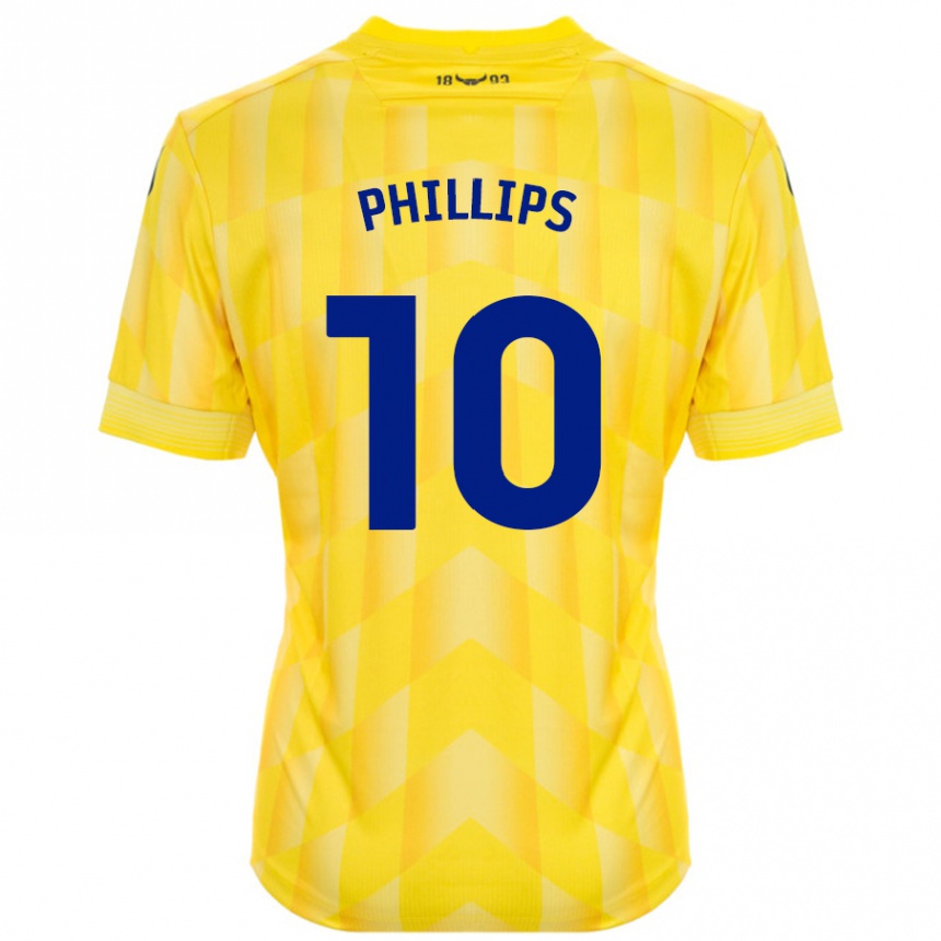 Niño Fútbol Camiseta Matt Phillips #10 Amarillo 1ª Equipación 2024/25 Argentina