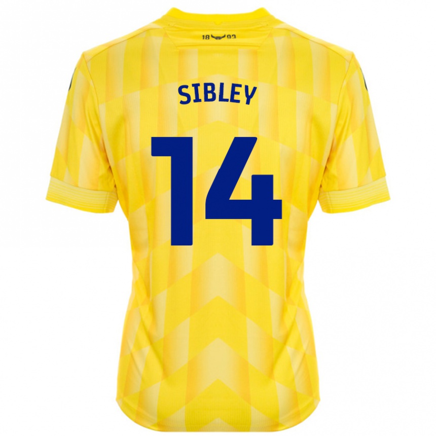 Niño Fútbol Camiseta Louie Sibley #14 Amarillo 1ª Equipación 2024/25 Argentina