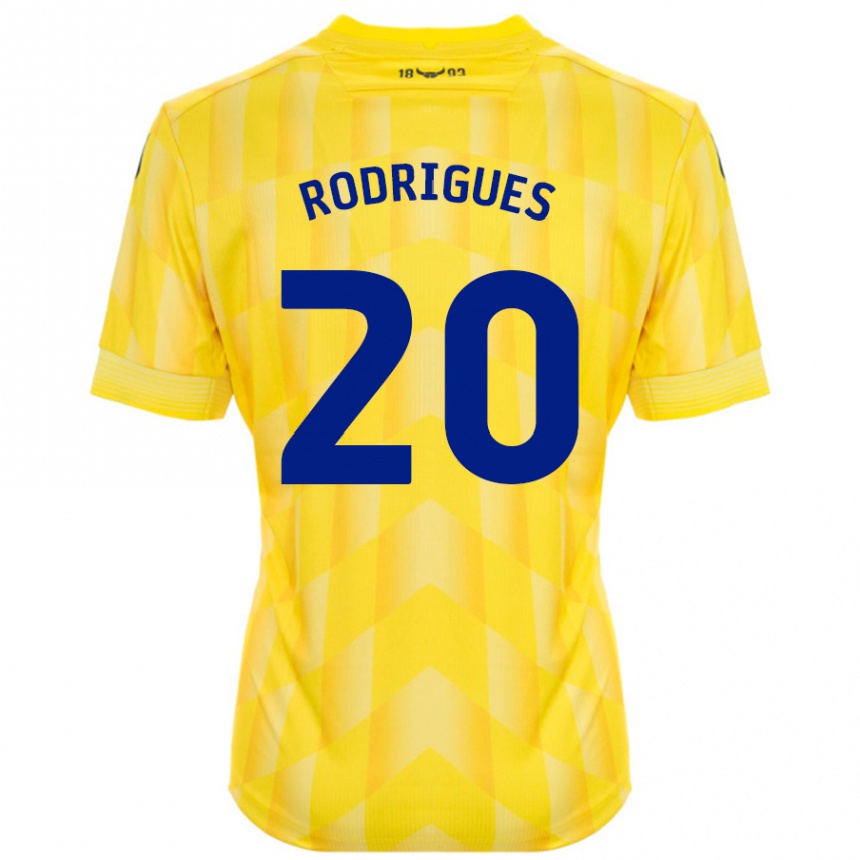 Niño Fútbol Camiseta Rúben Rodrigues #20 Amarillo 1ª Equipación 2024/25 Argentina