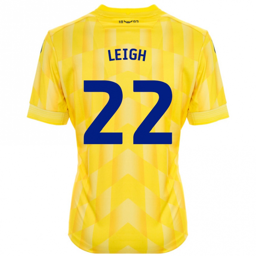 Niño Fútbol Camiseta Greg Leigh #22 Amarillo 1ª Equipación 2024/25 Argentina