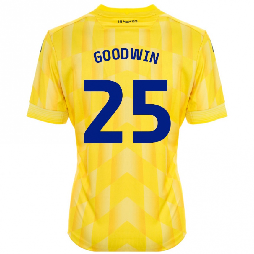 Niño Fútbol Camiseta Will Goodwin #25 Amarillo 1ª Equipación 2024/25 Argentina