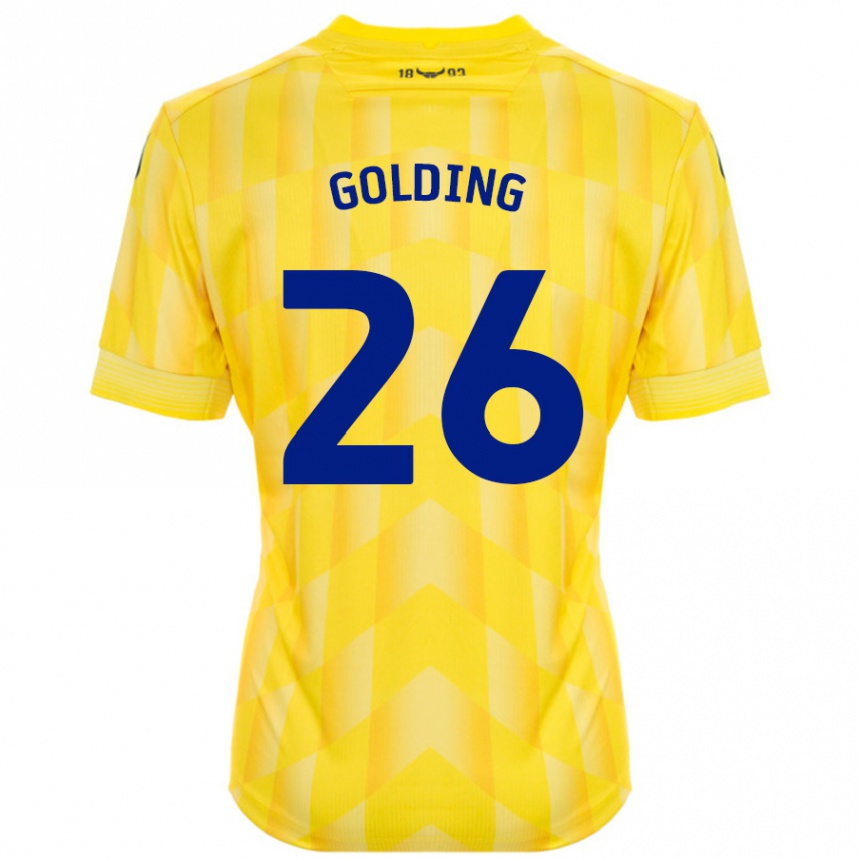 Niño Fútbol Camiseta James Golding #26 Amarillo 1ª Equipación 2024/25 Argentina