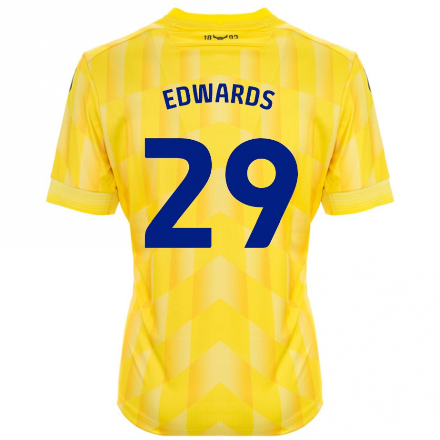 Niño Fútbol Camiseta Kyle Edwards #29 Amarillo 1ª Equipación 2024/25 Argentina