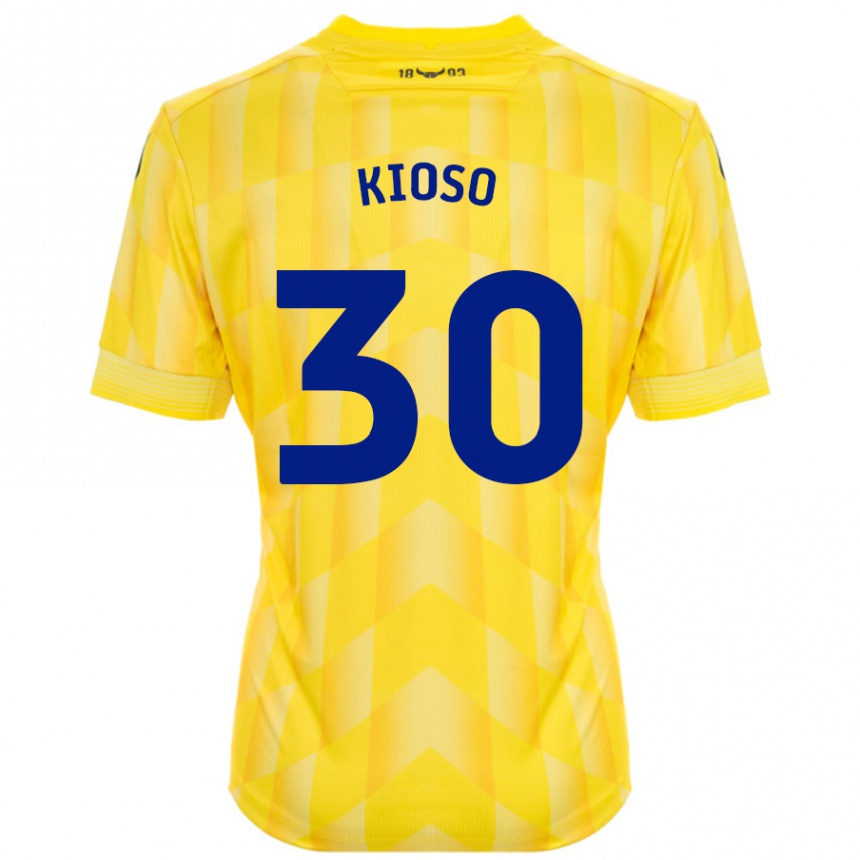 Niño Fútbol Camiseta Peter Kioso #30 Amarillo 1ª Equipación 2024/25 Argentina