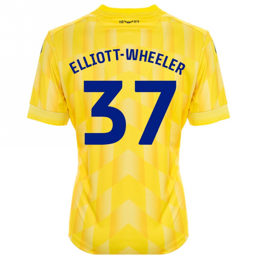 Niño Fútbol Camiseta Aidan Elliott-Wheeler #37 Amarillo 1ª Equipación 2024/25 Argentina