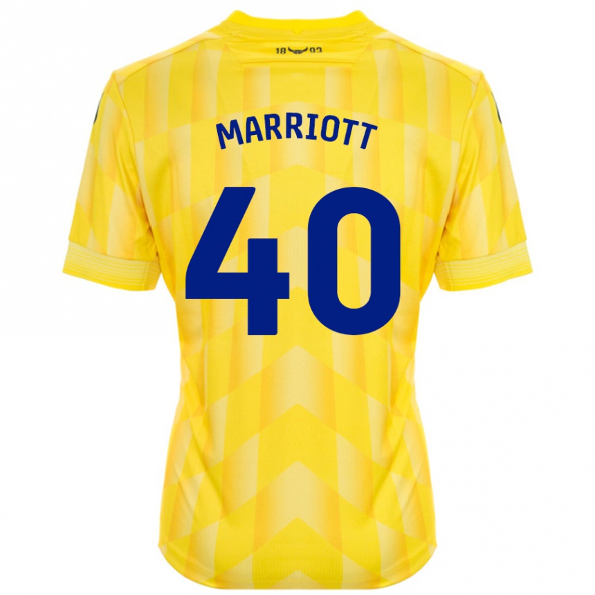 Niño Fútbol Camiseta Monty Marriott #40 Amarillo 1ª Equipación 2024/25 Argentina