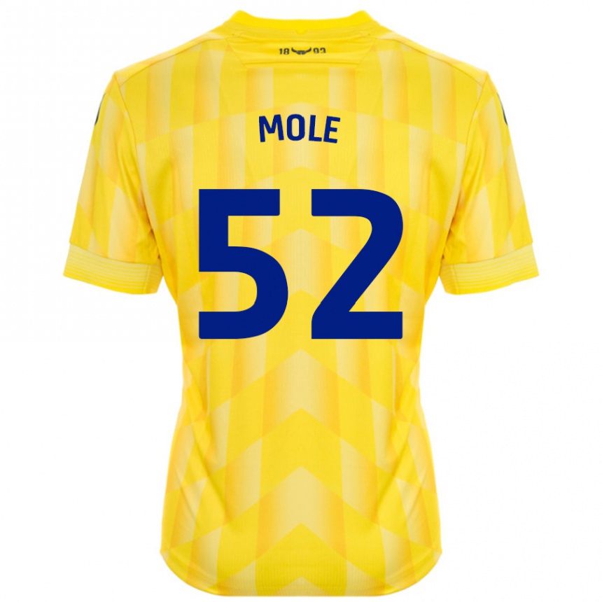 Niño Fútbol Camiseta Harrison Mole #52 Amarillo 1ª Equipación 2024/25 Argentina