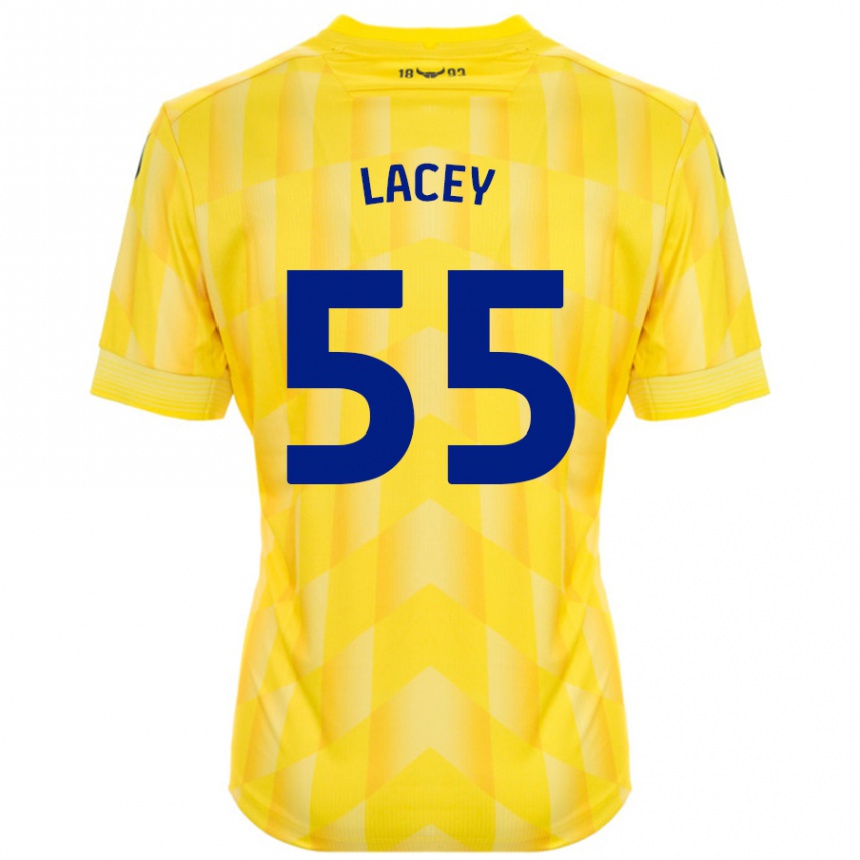 Niño Fútbol Camiseta Aaron Lacey #55 Amarillo 1ª Equipación 2024/25 Argentina