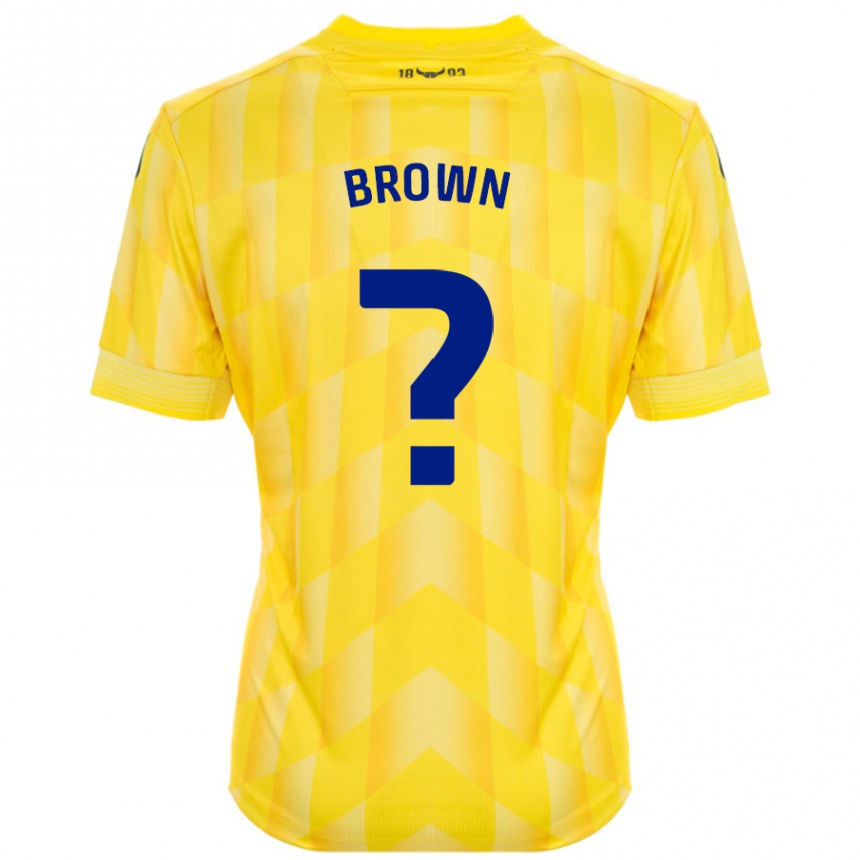 Niño Fútbol Camiseta Georgia Brown #0 Amarillo 1ª Equipación 2024/25 Argentina