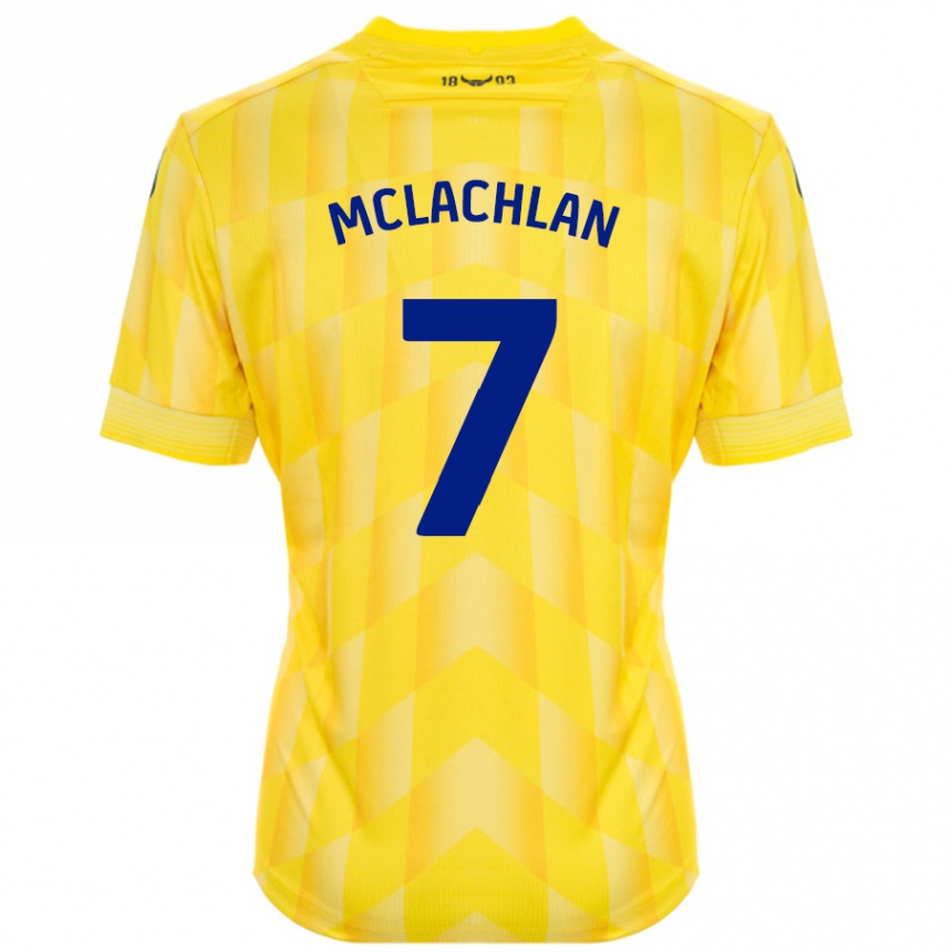 Niño Fútbol Camiseta Daisy Mclachlan #7 Amarillo 1ª Equipación 2024/25 Argentina