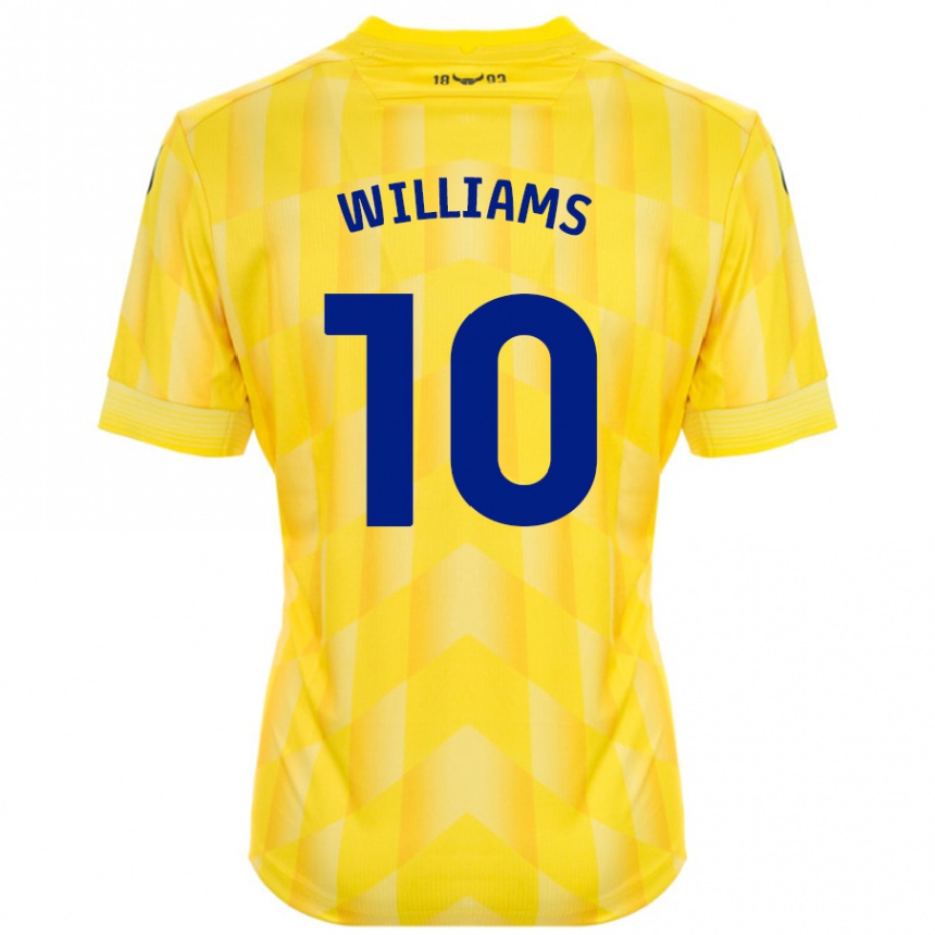 Niño Fútbol Camiseta Cheryl Williams #10 Amarillo 1ª Equipación 2024/25 Argentina