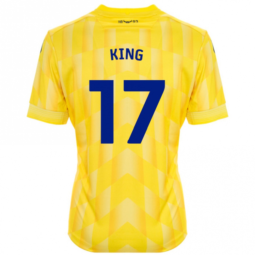 Niño Fútbol Camiseta Sarah King #17 Amarillo 1ª Equipación 2024/25 Argentina