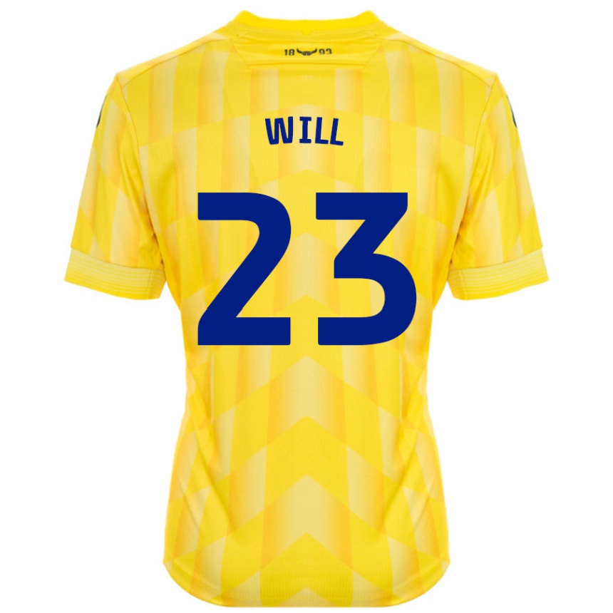 Niño Fútbol Camiseta Merrick Will #23 Amarillo 1ª Equipación 2024/25 Argentina