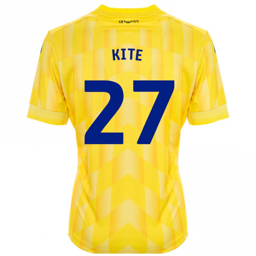 Niño Fútbol Camiseta Rose Kite #27 Amarillo 1ª Equipación 2024/25 Argentina