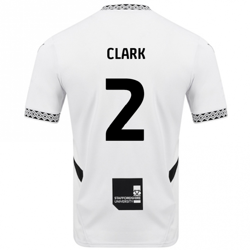 Niño Fútbol Camiseta Mitch Clark #2 Blanco 1ª Equipación 2024/25 Argentina