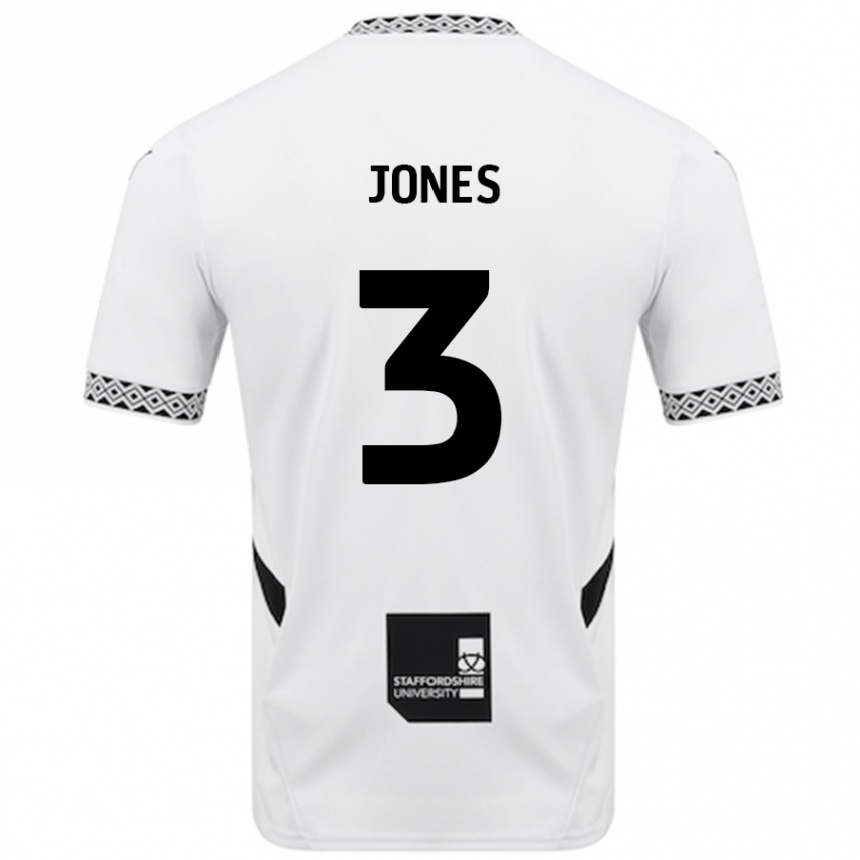 Niño Fútbol Camiseta Dan Jones #3 Blanco 1ª Equipación 2024/25 Argentina