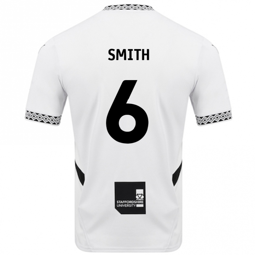 Niño Fútbol Camiseta Nathan Smith #6 Blanco 1ª Equipación 2024/25 Argentina