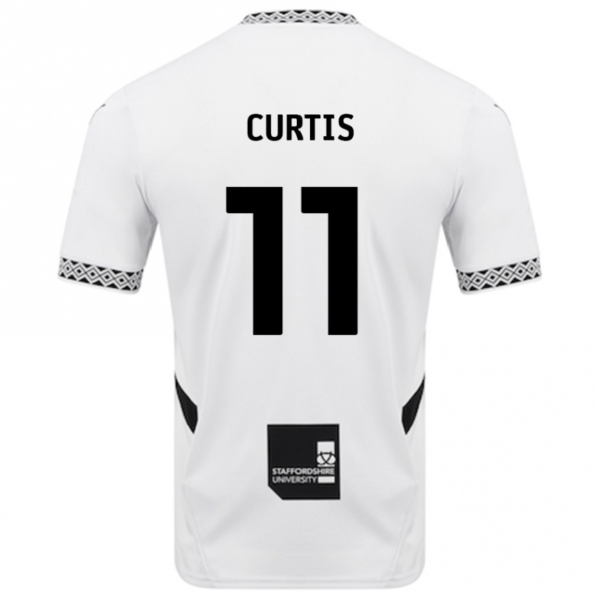 Niño Fútbol Camiseta Ronan Curtis #11 Blanco 1ª Equipación 2024/25 Argentina