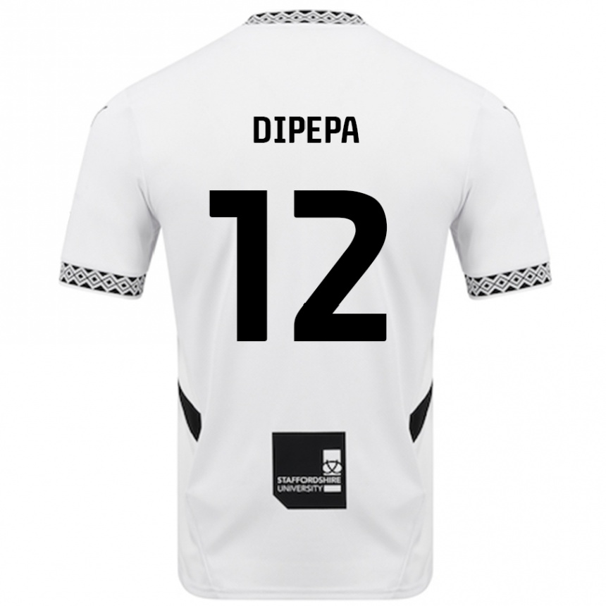 Niño Fútbol Camiseta Baylee Dipepa #12 Blanco 1ª Equipación 2024/25 Argentina