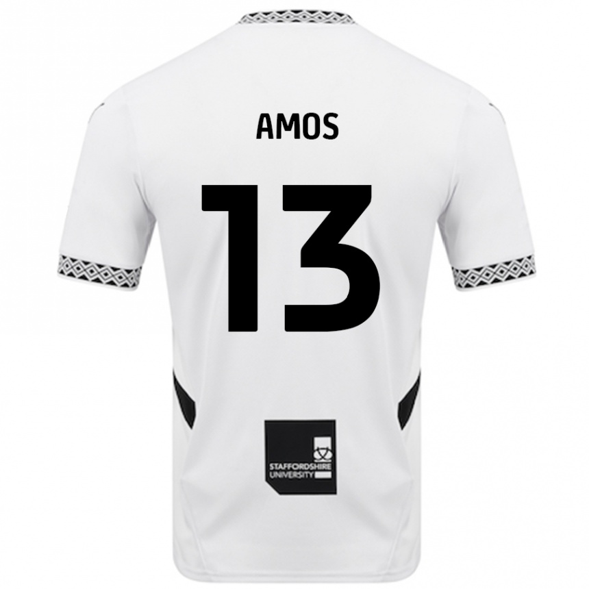 Niño Fútbol Camiseta Ben Amos #13 Blanco 1ª Equipación 2024/25 Argentina