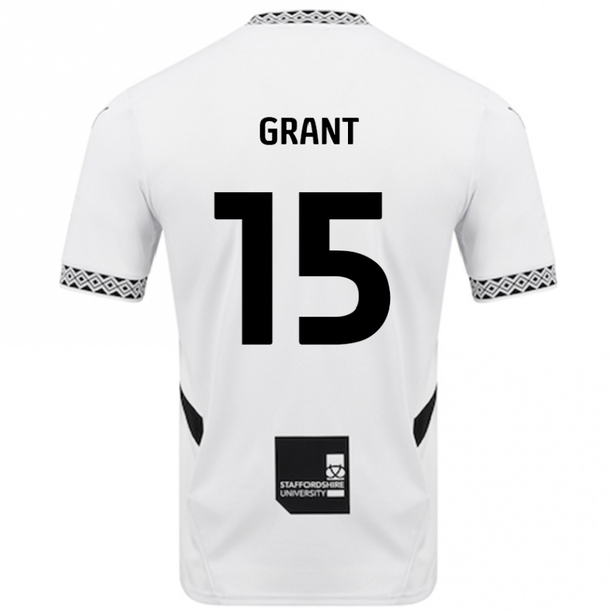 Niño Fútbol Camiseta Conor Grant #15 Blanco 1ª Equipación 2024/25 Argentina