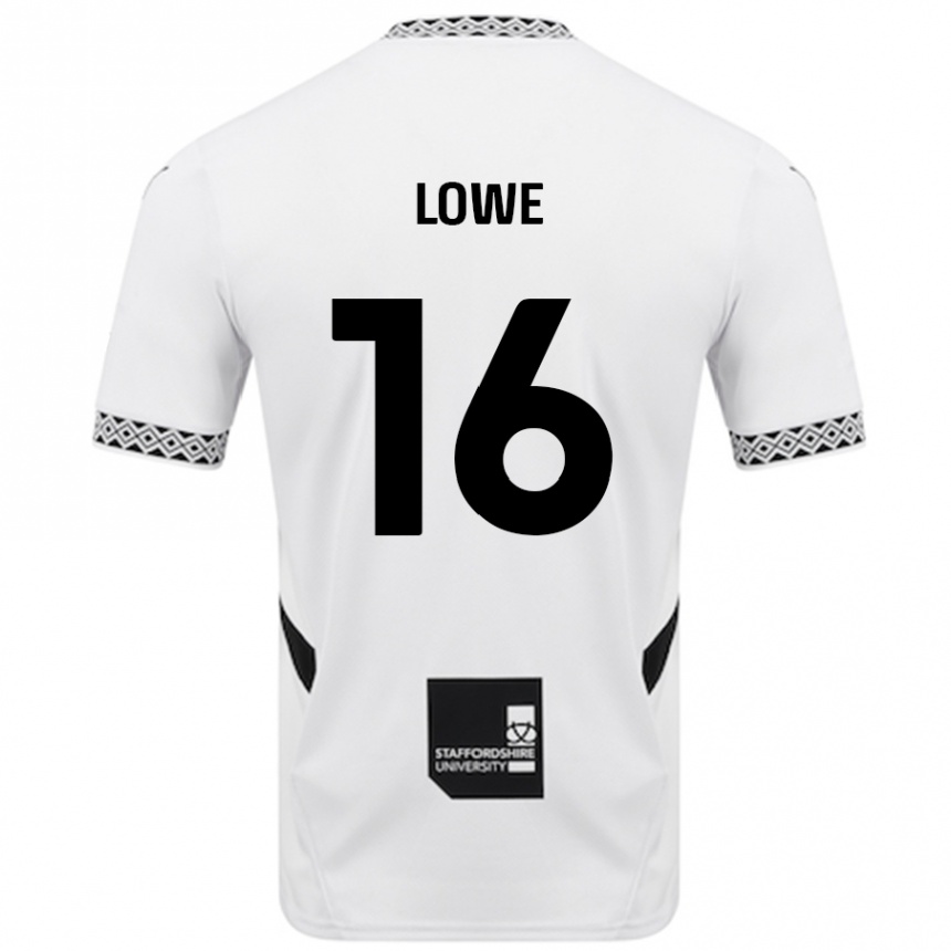 Niño Fútbol Camiseta Jason Lowe #16 Blanco 1ª Equipación 2024/25 Argentina