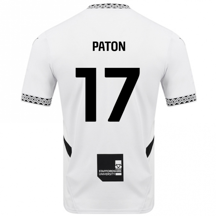 Niño Fútbol Camiseta Ruari Paton #17 Blanco 1ª Equipación 2024/25 Argentina