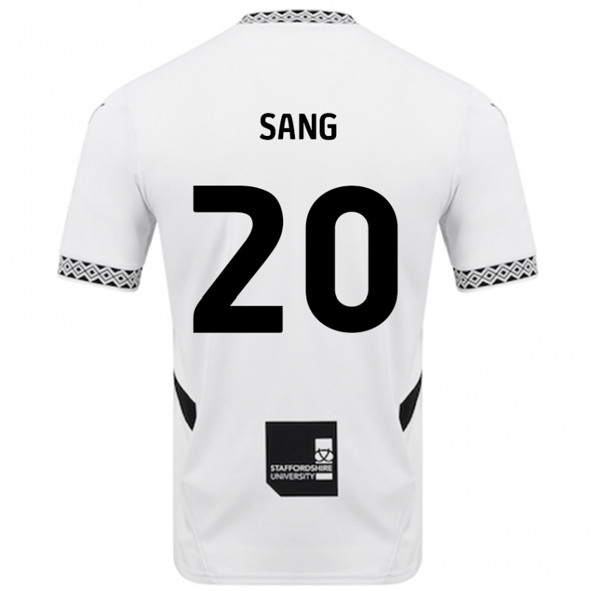 Niño Fútbol Camiseta Tom Sang #20 Blanco 1ª Equipación 2024/25 Argentina