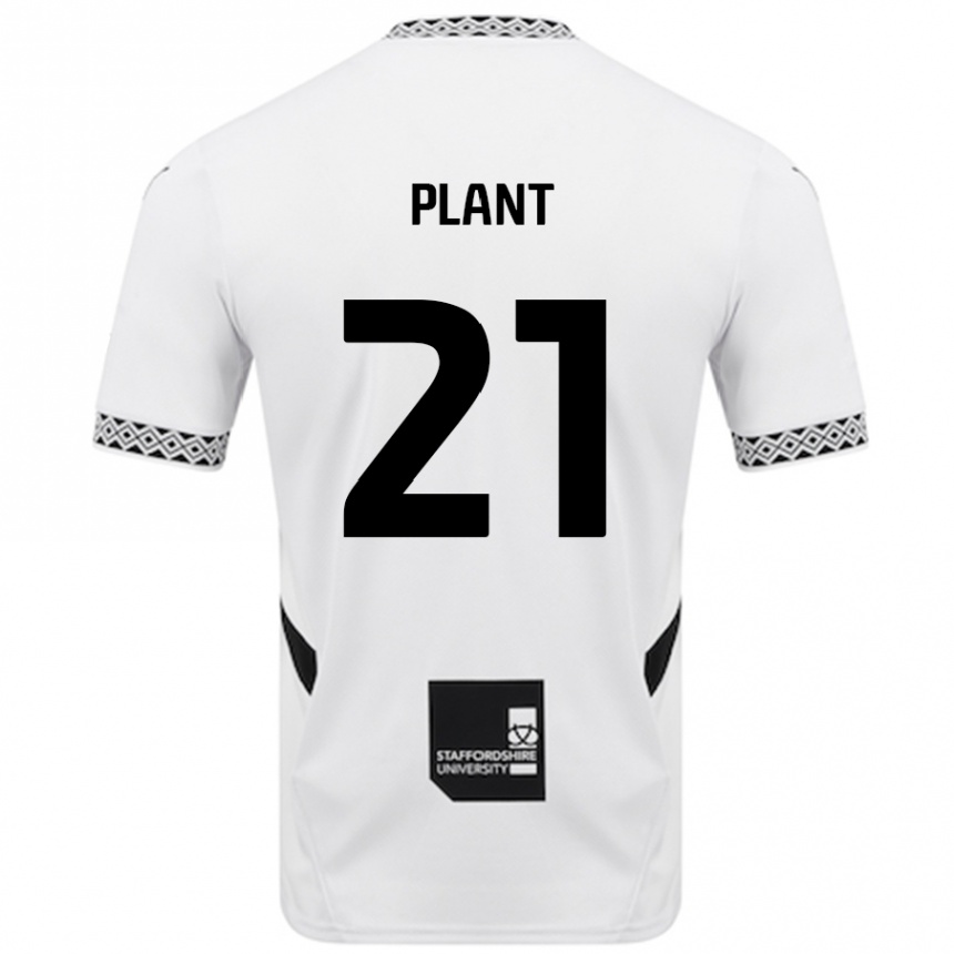 Niño Fútbol Camiseta James Plant #21 Blanco 1ª Equipación 2024/25 Argentina