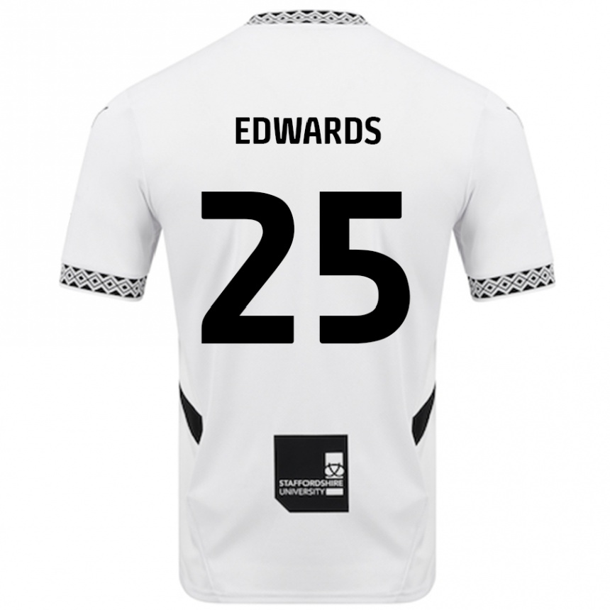 Niño Fútbol Camiseta Diamond Edwards #25 Blanco 1ª Equipación 2024/25 Argentina