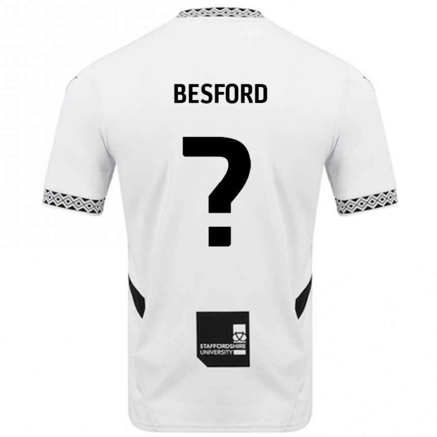 Niño Fútbol Camiseta Callum Besford #0 Blanco 1ª Equipación 2024/25 Argentina