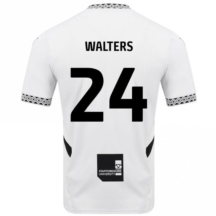 Niño Fútbol Camiseta Rhys Walters #24 Blanco 1ª Equipación 2024/25 Argentina