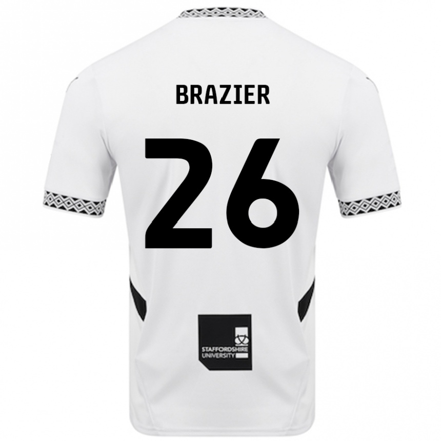 Niño Fútbol Camiseta Liam Brazier #26 Blanco 1ª Equipación 2024/25 Argentina