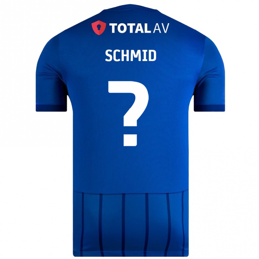 Niño Fútbol Camiseta Nicolas Schmid #0 Azul 1ª Equipación 2024/25 Argentina