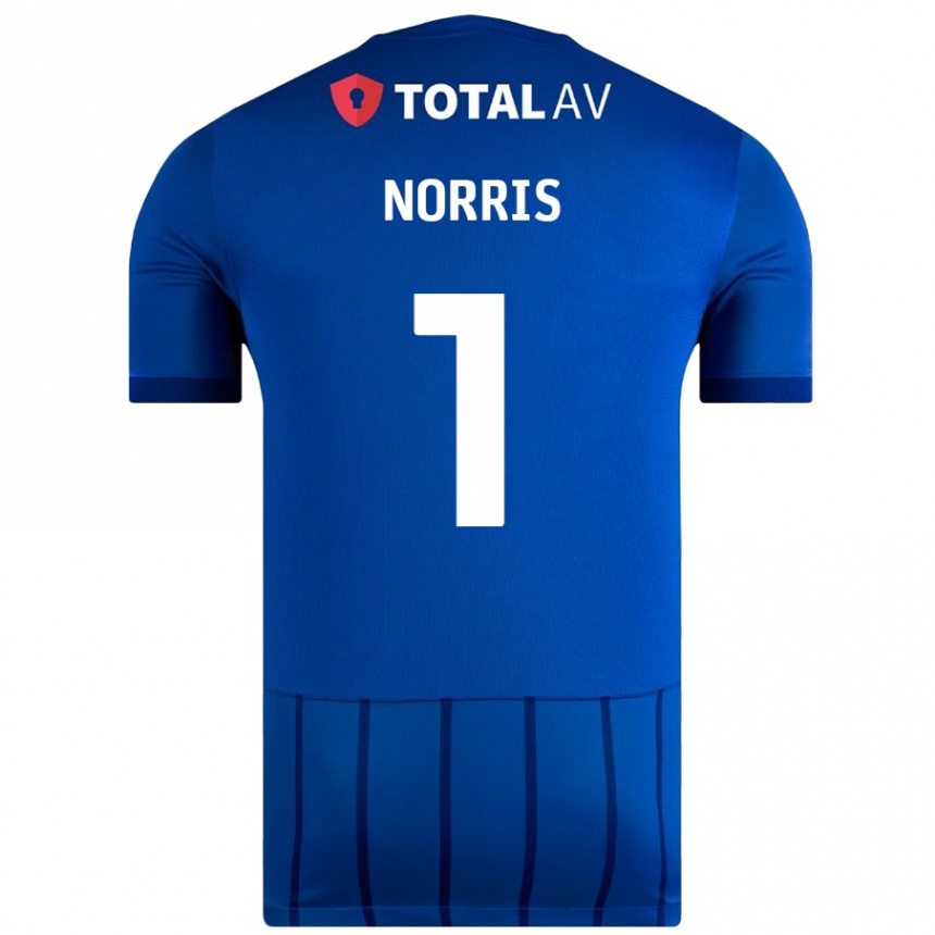 Niño Fútbol Camiseta Will Norris #1 Azul 1ª Equipación 2024/25 Argentina