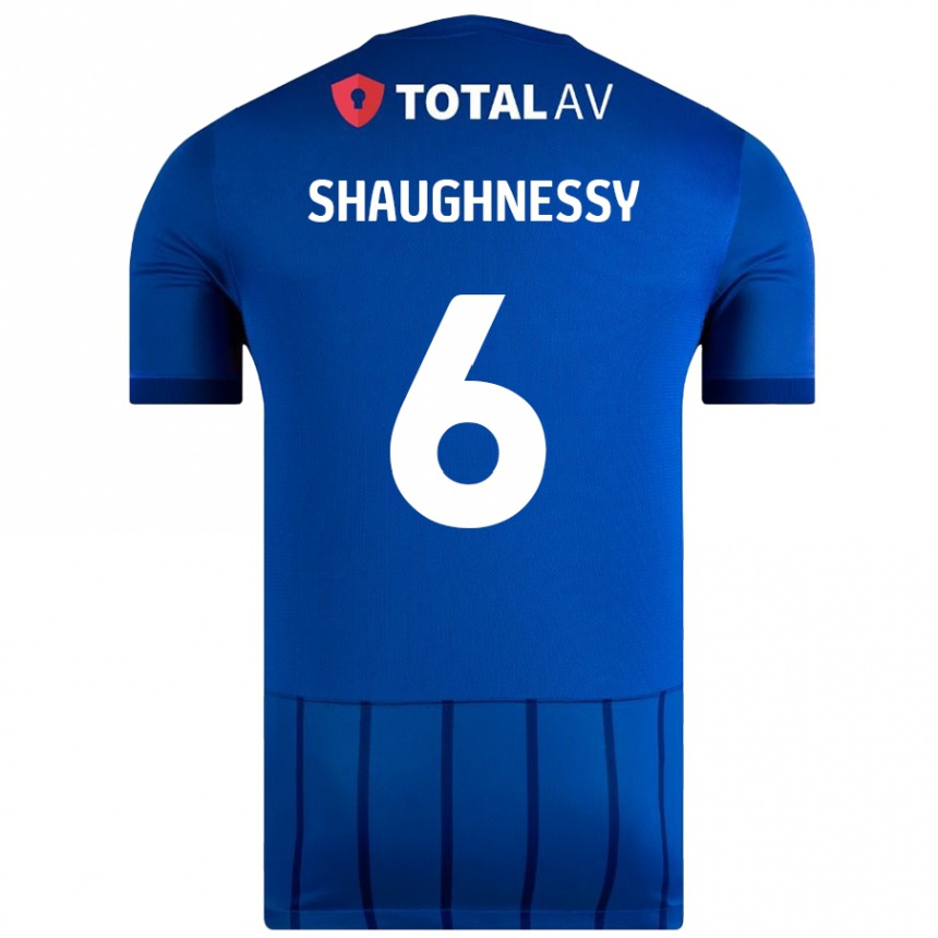 Niño Fútbol Camiseta Conor Shaughnessy #6 Azul 1ª Equipación 2024/25 Argentina