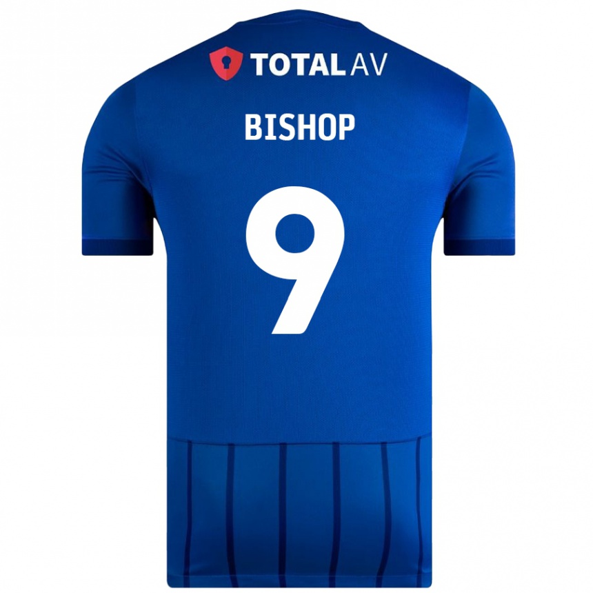 Niño Fútbol Camiseta Colby Bishop #9 Azul 1ª Equipación 2024/25 Argentina