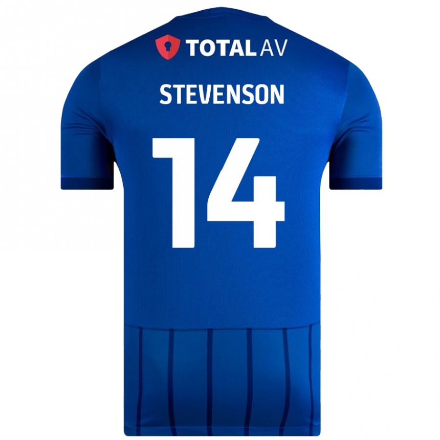 Niño Fútbol Camiseta Ben Stevenson #14 Azul 1ª Equipación 2024/25 Argentina