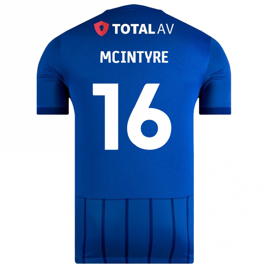 Niño Fútbol Camiseta Tom Mcintyre #16 Azul 1ª Equipación 2024/25 Argentina