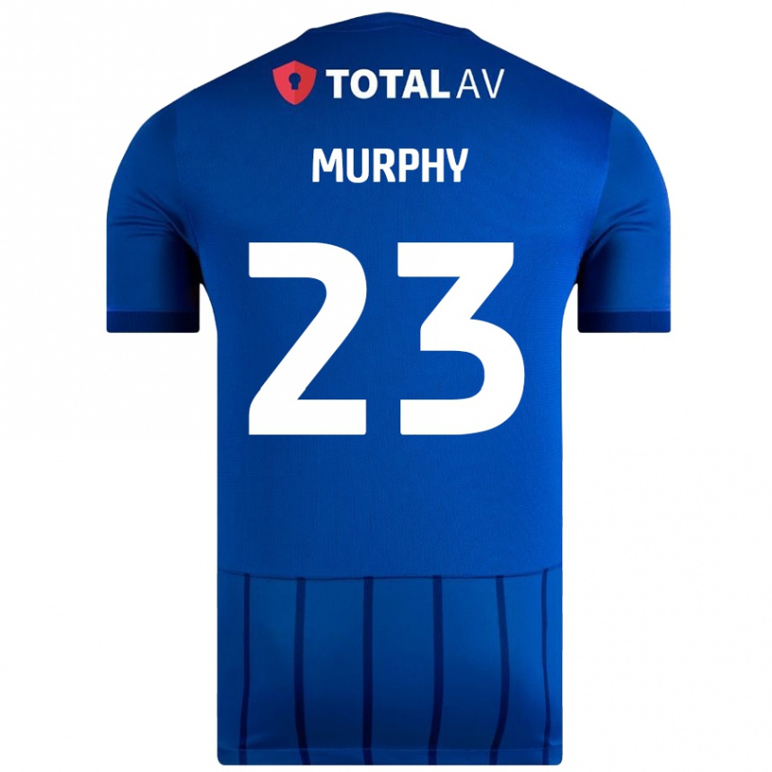 Niño Fútbol Camiseta Josh Murphy #23 Azul 1ª Equipación 2024/25 Argentina