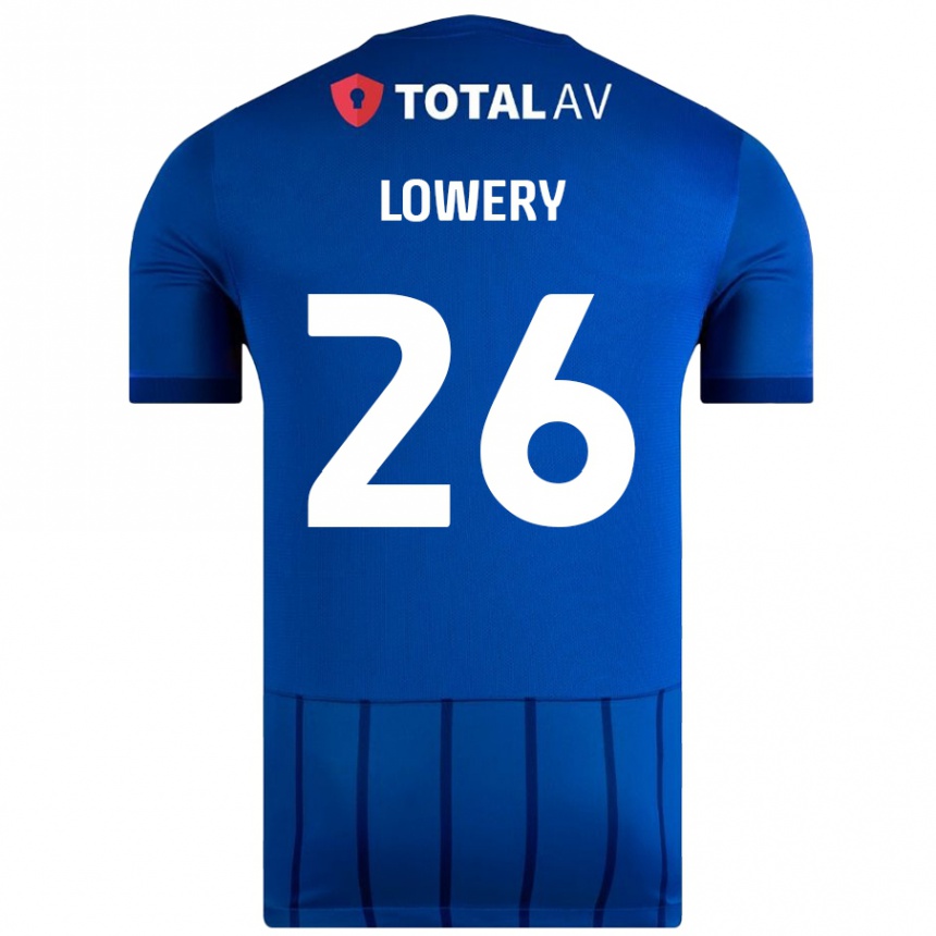 Niño Fútbol Camiseta Tom Lowery #26 Azul 1ª Equipación 2024/25 Argentina