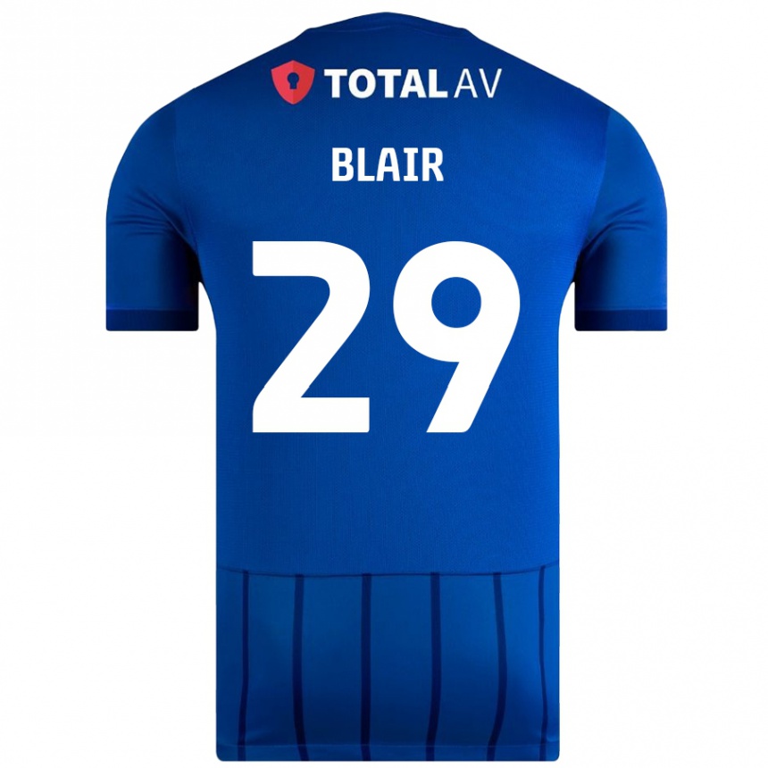 Niño Fútbol Camiseta Harvey Blair #29 Azul 1ª Equipación 2024/25 Argentina